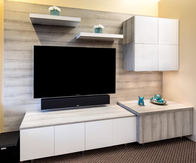 Custom Media Center by Valet Custom Cabinets & Closets