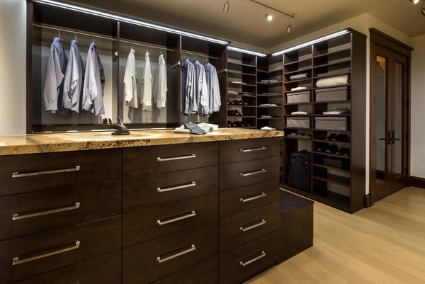 Valet Custom Cabinets & Closets - Belgian Chocolate TFL - Flat Fronts