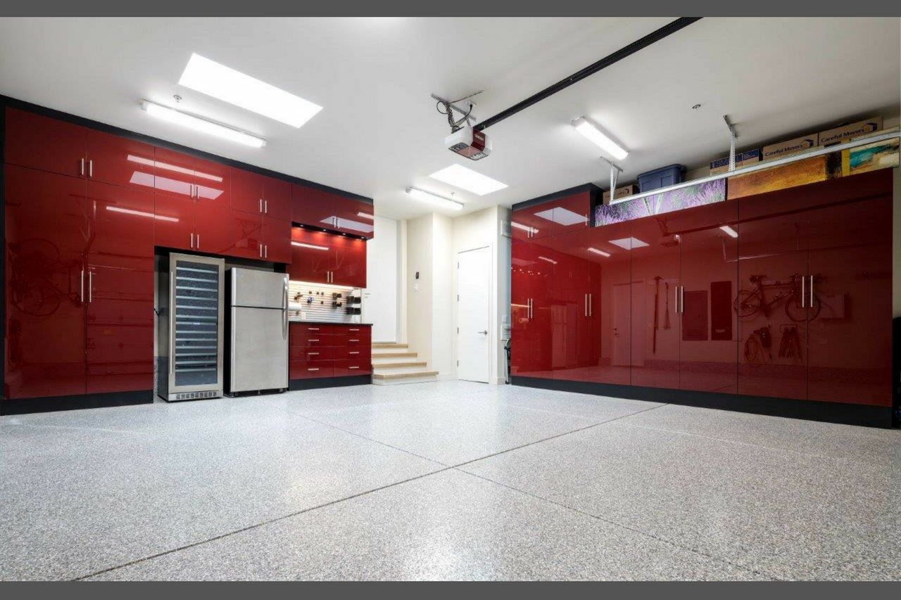 Valet Custom Epoxy Flooring For Home Garages In Silicon Valley Custom Garage With Niagra Epoxy Flooring