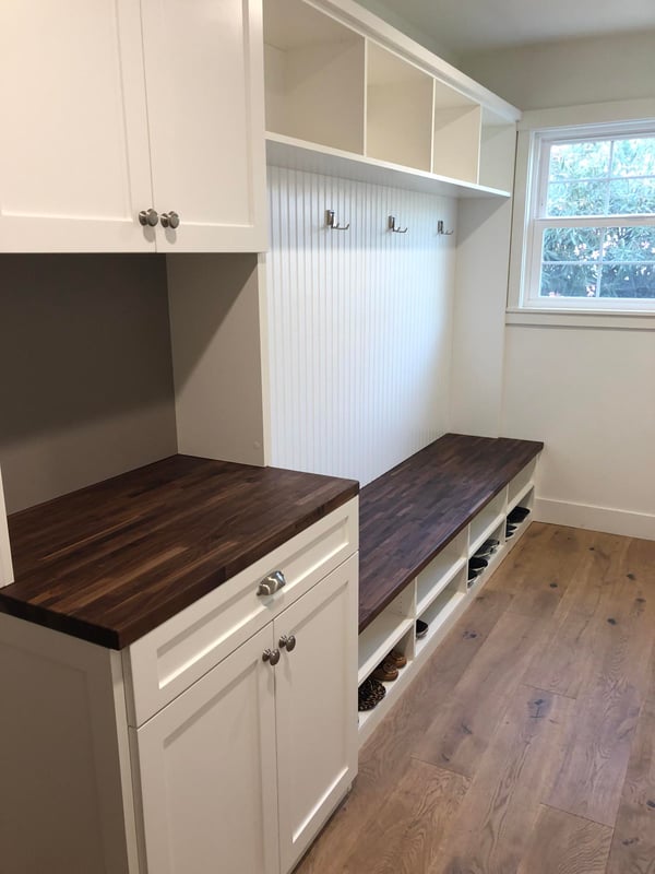 White TFL Beaded Shaker with Butcher Block Walnut Counter-1512x2016