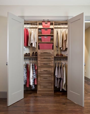 Custom designed reach-in closet by Valet