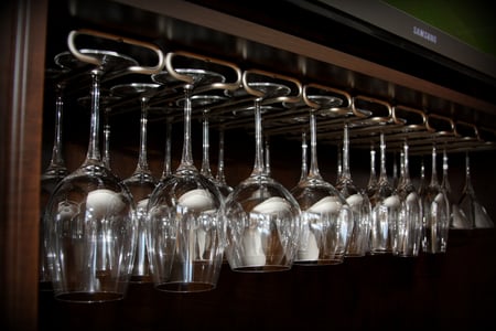 Wine glass rack