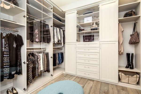 Los Gatos Master Walk-in Closet by Valet Custom Cabinets & Closets