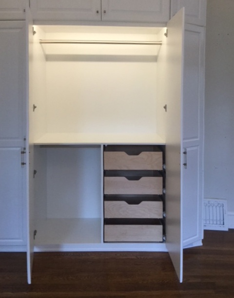 Custom Wardrobe by Valet Custom Cabinets & Closets