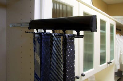Sliding Tie Rack by Valet Custom Cabinets & Closets