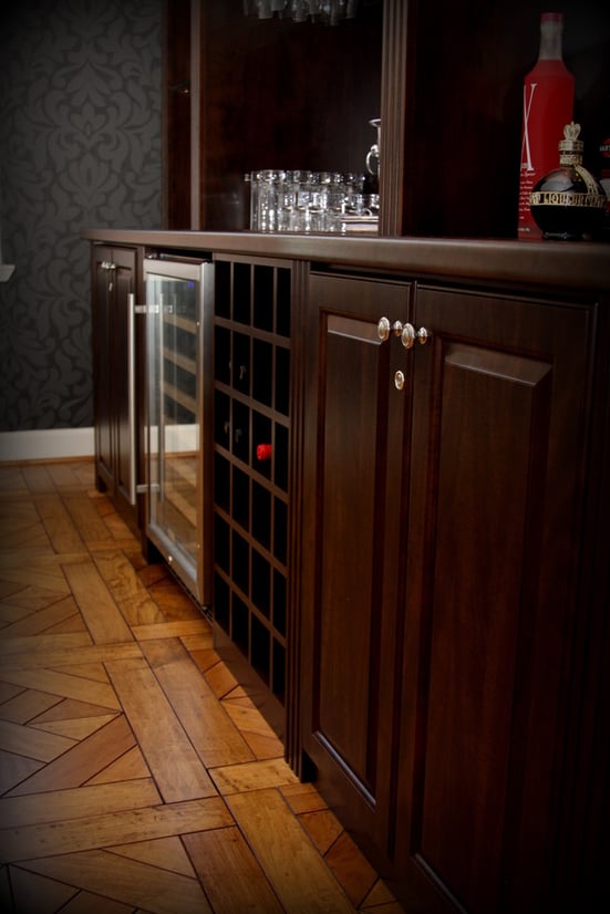  Keep cool with a wine refrigerator.