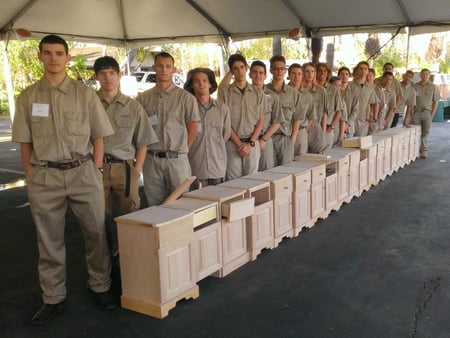 Students with Cabinets