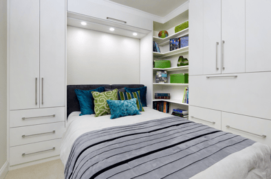 Wall bed that is couple with wardrobe and home office space