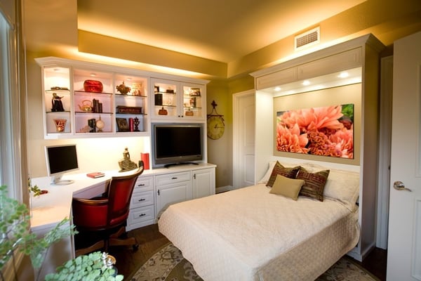 Wall Bed with Home Office by Valet Custom Cabinets & Closets