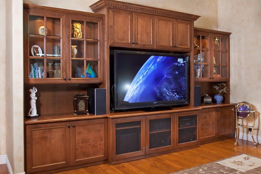 Valet Custom Full Wall Cabinetry Luxury Home Entertainment Centers