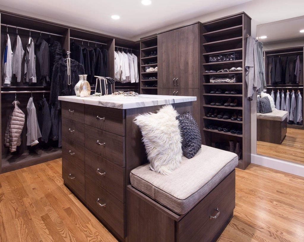 A Deluxe Walk-In Closet designed by Karin Parodi