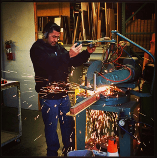 Hector cutting steel closet rods