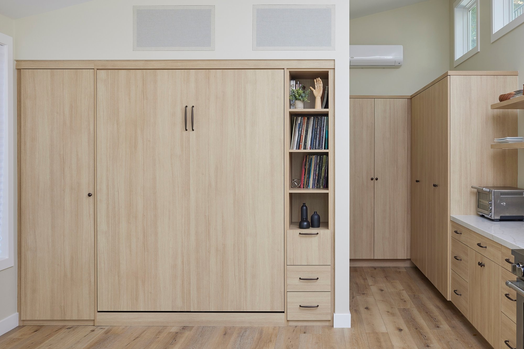 Custom cabinets and storage solutions