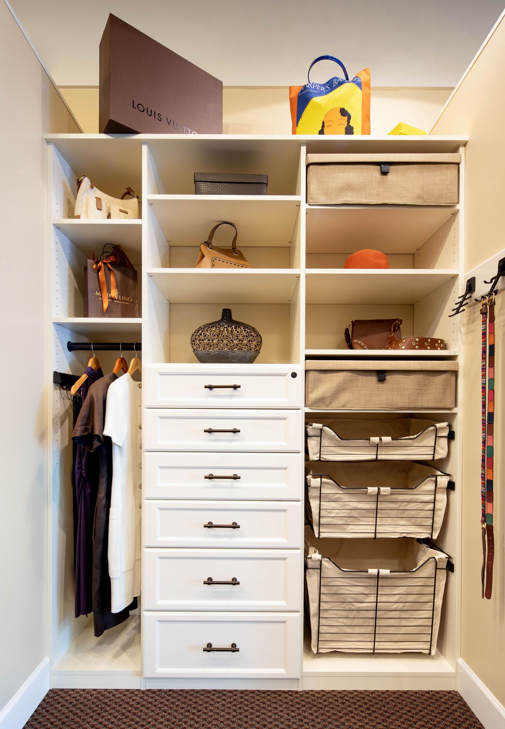 Reach-in Closet Victorian Antique White