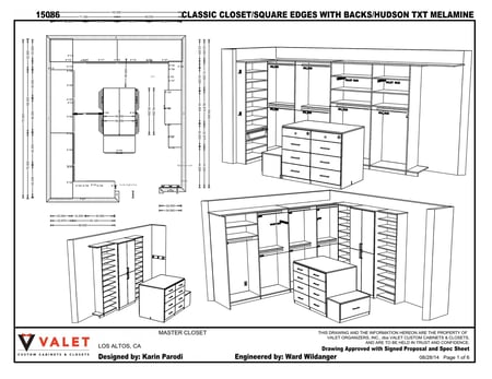 CAD of Deluxe Walkin Closet