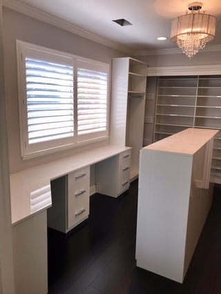 window, desk, vanity