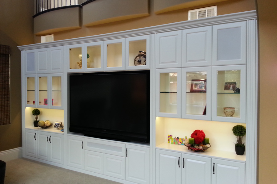 Party By Adding A Custom Entertainment, Entertainment Center Cabinets Custom