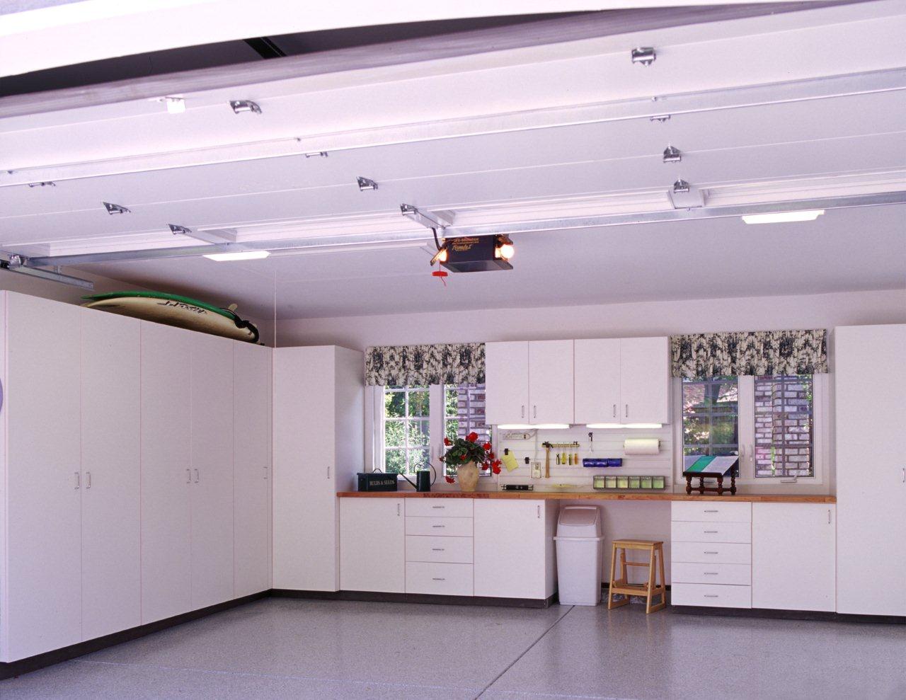 Garages Garage Cabinets White Melamine